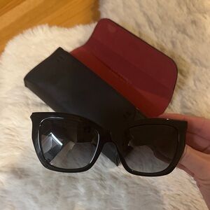Valentino Black Cat-Eye Sunglasses